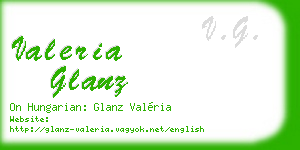 valeria glanz business card